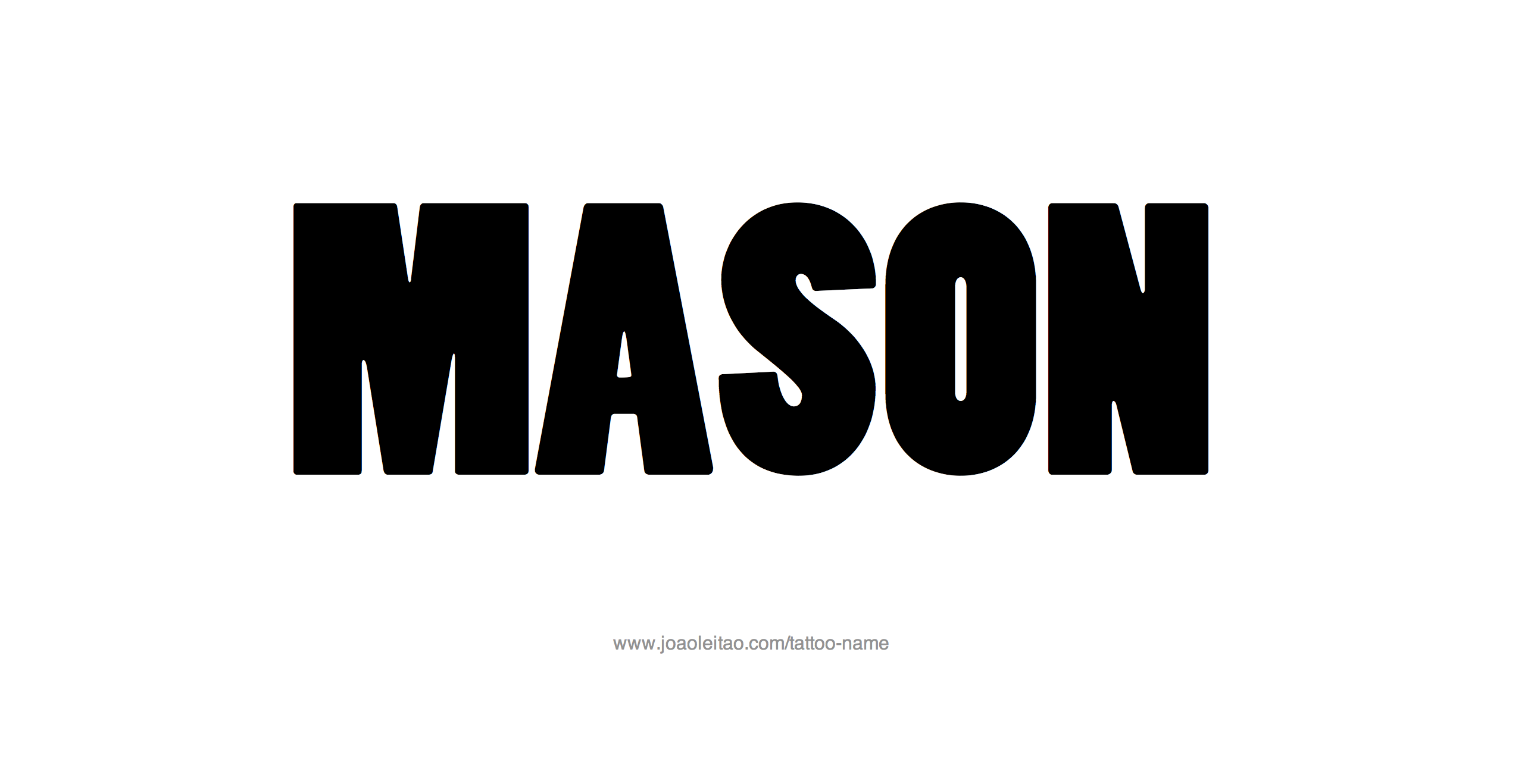Mason Name Tattoo Designs